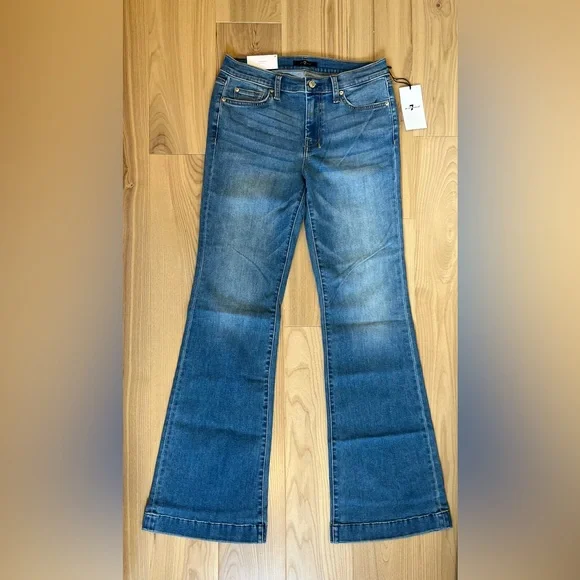 7 For All Mankind Dojo Original Jeans Women's Trousers NWT Size 29 7FAMK - Picture 3 of 6